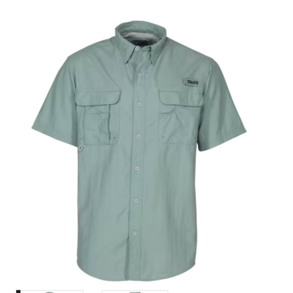 World Wide Sportsman Fishing shirt short sleeves buttons down Medium